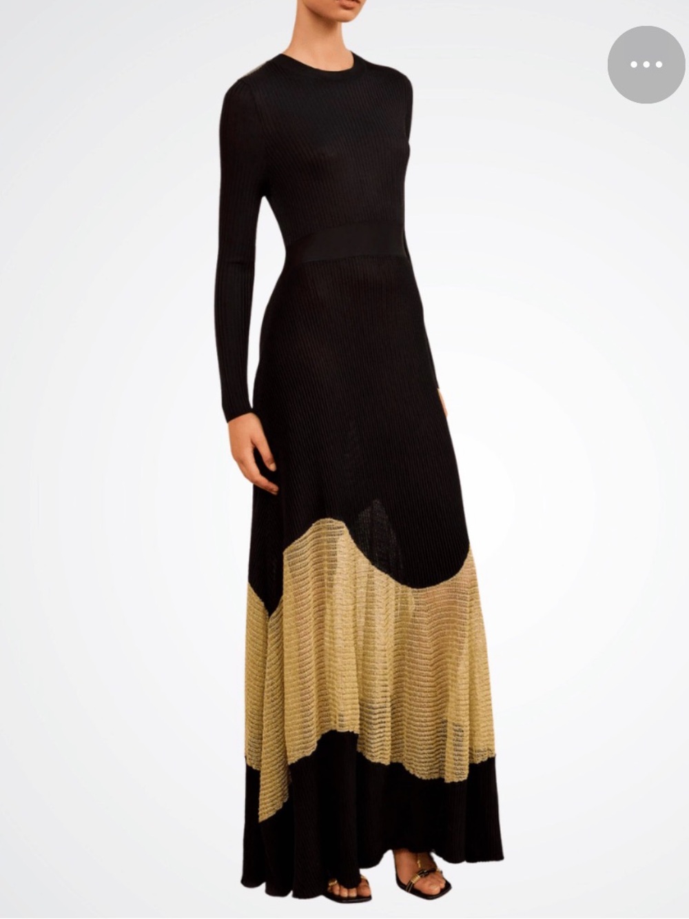 🆕 Ulla Johnson Roanne knitted lamé maxi dress